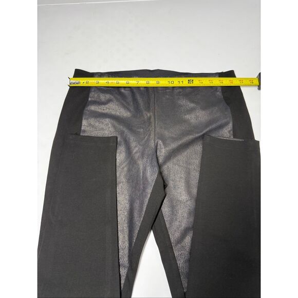 Esprit Women’s Pants Faux Leather Trim Size XL Black - Picture 9 of 15